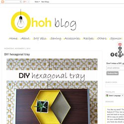 DIY hexagonal tray