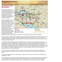 Oil - Central Asian Pipelines