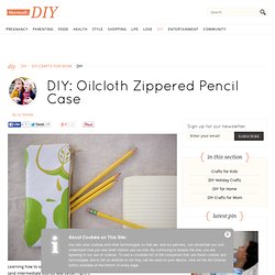 Oilcloth Zippered Pencil Case