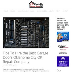 Find The Best Garage Doors Oklahoma City OK Repair Company