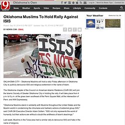 Oklahoma Muslims To Hold Rally Against ISIS