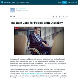 The Best Jobs for People with Disability