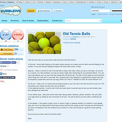 Old Tennis Balls
