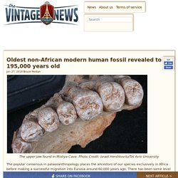 Oldest non-African modern human fossil revealed to be 195,000 years old