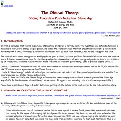 Olduvai Theory: Sliding Towards a Post-Industrial Stone Age, by Richard Duncan