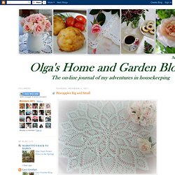 Olga's Home and Garden Blog: Pineapples Big and Small