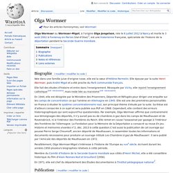 Olga Wormser