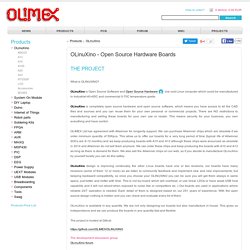 OLinuXino - Open Source Hardware Boards