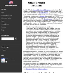 Olive Branch Petition