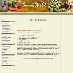 Olive Oil Bread Dip