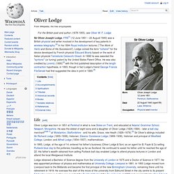 Oliver Joseph Lodge