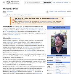 Olivier Le Deuff