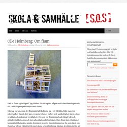 Olle Holmberg: Om flum