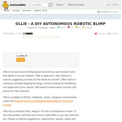 Ollie- a DIY autonomous robotic blimp