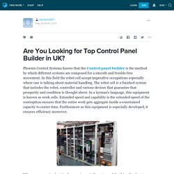 Are You Looking for Top Control Panel Builder in UK?: olliefelix547 — LiveJournal