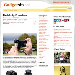 The Olloclip iPhone Lens