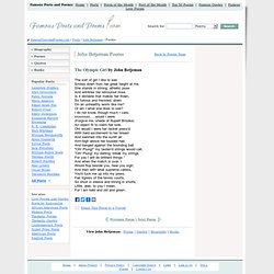 The Olympic Girl - Poem by John Betjeman