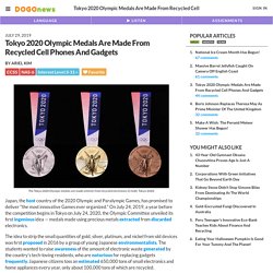 Tokyo 2020 Olympic Medals Are Made From Recycled Cell Phones And Gadgets Kids News Article