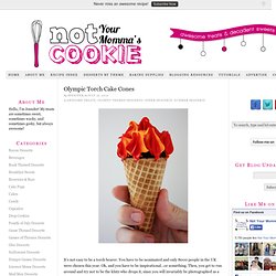 Olympic Torch Cake Cones
