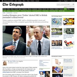 London Olympics 2012: Twitter 'alerted NBC to British journalist's critical tweets'