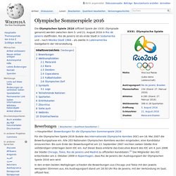 Olympische Sommerspiele 2016