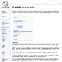 Olympische Spiele der Antike