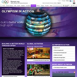 Olympism in Action - Olympic Values and Programmes