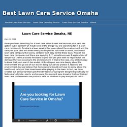 Omaha Lawn Care Service - EcoScapes - Lawn Care Service in Omaha - (402) 671-0453