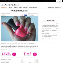 Ombré Nail Tutorial