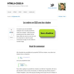 Les ombres en CSS3 avec box-shadow