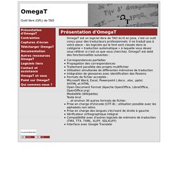 OmegaT - Outil gratuit d'aide à la traduction