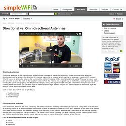 Omnidirectional vs directional wifi antenna explained through tutorial