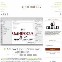 My Omnifocus Setup and Workflow