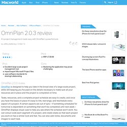 OmniPlan 2.0.3 review - Mac software
