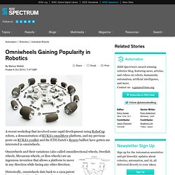 Omniwheels Gaining Popularity in Robotics