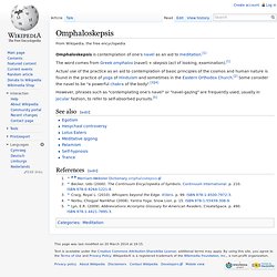 Omphaloskepsis (navel gazing)