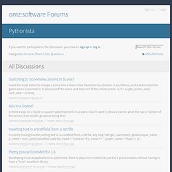 omz:software Forums — Pythonista
