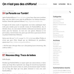 On n'est pas des chiffons!