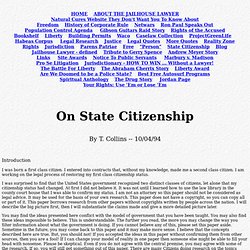On State Citizenship