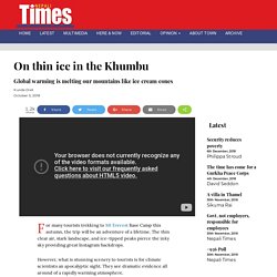 On thin ice in the Khumbu