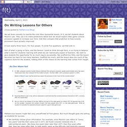 f(t): On Writing Lessons for Others