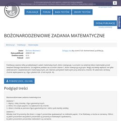 Bożonarodzeniowe zadania matematyczne