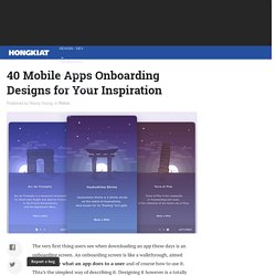 40 Mobile Apps Onboarding Designs for Your Inspiration