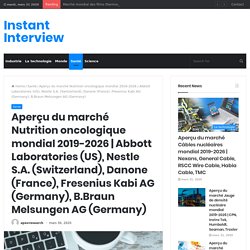 Abbott Laboratories (US), Nestle S.A. (Switzerland), Danone (France), Fresenius Kabi AG (Germany), B.Braun Melsungen AG (Germany) – Instant Interview