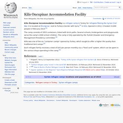 Kilis Oncupinar Accommodation Facility - Wikipedia