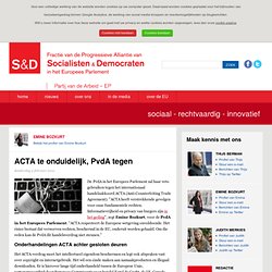 PvdA - Europa - Europees Parlement - Berman - Bozkurt - Merkies - Socialisten en Democraten