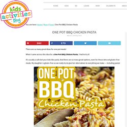 One Pot BBQ Chicken Pasta