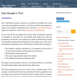 One Sample t Test