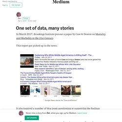 One set of data, many stories – Zan