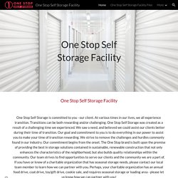 One Stop Self Storage Facility